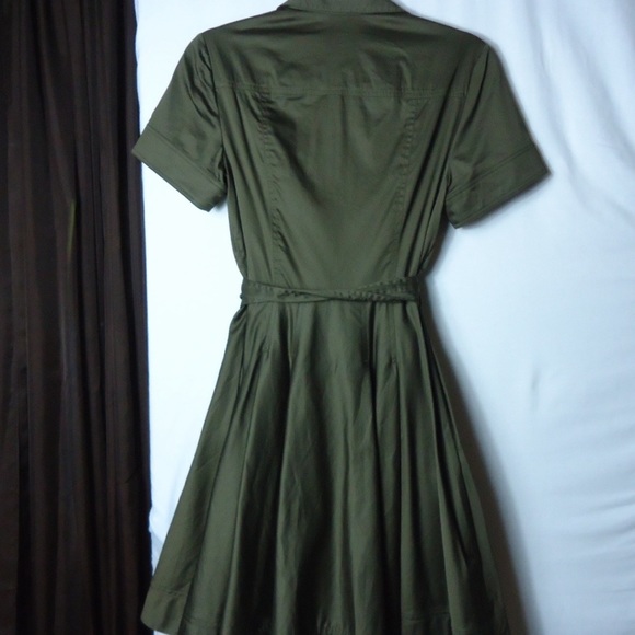 Michael Kors olive green wrap dress - Picture 2 of 4